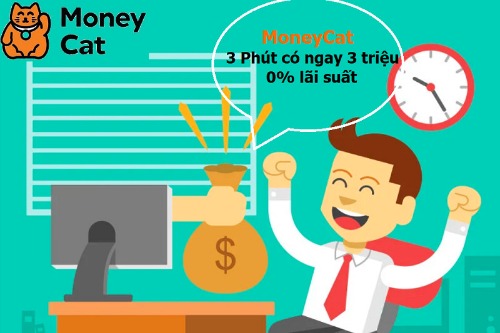 App vay tiền online MoneyCat - ưu đãi lãi suất lần đầu