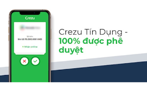 App vay tiền nhanh online hỗ trợ nợ xấu trả góp theo tháng Crezu