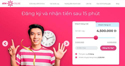 ATM Online - Vay tiền cấp tốc trực tuyến qua web