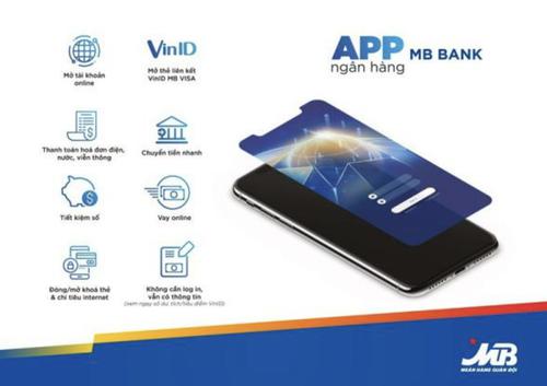 Mở app vay online tại Ngân hàng MB Bank